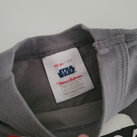 Hanna Andersson Star Wars Christmas Pajamas Stormtrooper 2-Piece Set 100% Cotton - Picture 3 of 6